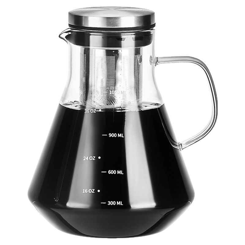 Gradueret kaffekaraffel af glas