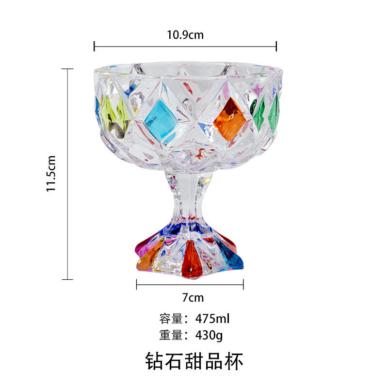 Kreativ high-foot isisis glasskop