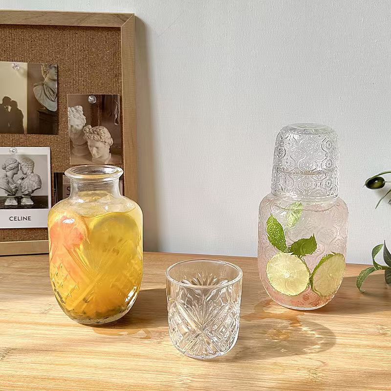 Højværdi, stor kapacitet gennemsigtig præget vævet tekstur juice og tekande