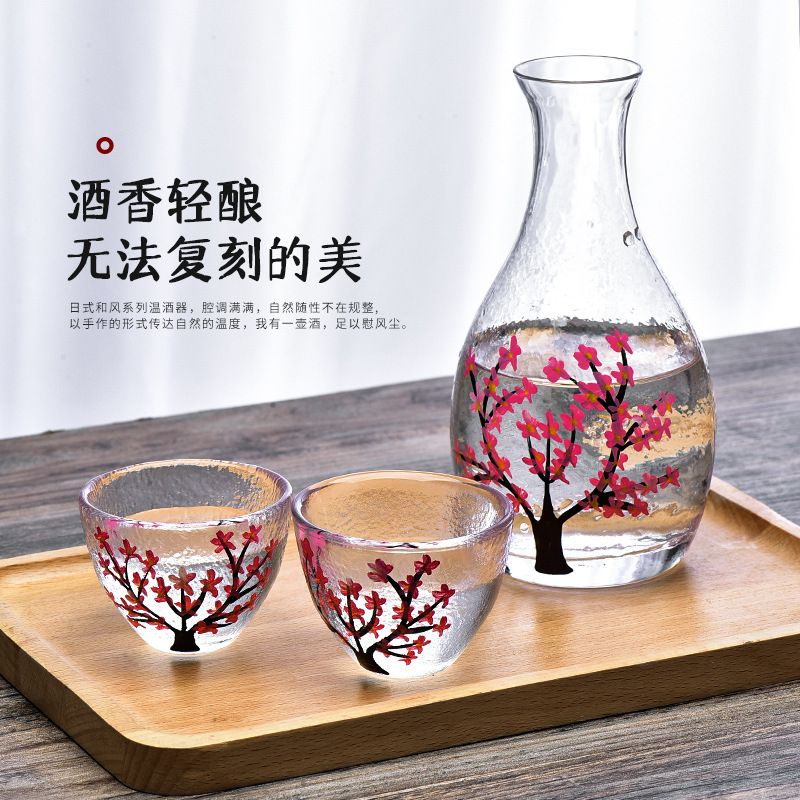 Plum Glas Sake flaskesæt